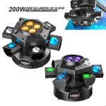 Jajaluya 2pcs 200w jeux de lumiere - dj lyre led lumière de scène 10 rgbw led + laser led gypsophile ... Jajaluya 2pcs 200w jeux de lumiere - dj lyre led lumière de scène 10 rgbw led + laser led gypsophile ...