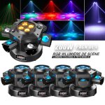Jajaluya 4pcs 200w jeux de lumiere - dj lyre led lumière de scène 10 rgbw led + laser led gypsophile ... Jajaluya 4pcs 200w jeux de lumiere - dj lyre led lumière de scène 10 rgbw led + laser led gypsophile ...
