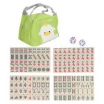 Jeu de mahjong chinois - petit et transparent - id�al pour voyage transparent