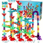 Jeu de marbres color�s 142pcs - jeu de blocs de construction pour jeunes puzzle �ducatif amusant avec ...