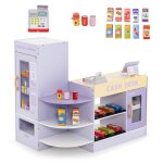 Jeu marchande enfants - dreamade - 10 accessoires - jouets depicerie - distributeur automatique - machine ...
