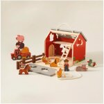 Jeu montessori ferme en bois 1 - 3 ans ? 8 animaux tracteur et camion ? jouet ducatif pour motricit ...