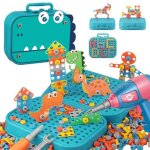 Jeu de mosaïque à emboîter de 351 pièces - puzzle dinosaure 3d avec perceuse et boîte à outils cadeau ... Jeu de mosaïque à emboîter de 351 pièces - puzzle dinosaure 3d avec perceuse et boîte à outils cadeau ...