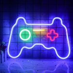 Jeu neon sign gamepad controller neon signs gaming appliques murales décor pour salle de jeux blue gamer ... Jeu neon sign gamepad controller neon signs gaming appliques murales décor pour salle de jeux blue gamer ...