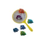 Jeu de p�che pour enfants avec �puisette et 6 poissons color�s id�al pour le bain la piscine ou les jeux ...