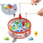 Jeu de pche magnetique 3 en 1 jeux montessori jeu de pche avec 18 poissons et cannes  pche jouets ...