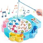 Jeu de pêche jeux de société musical magnétique poisson jouets avec 4 cannes à pêche pour les enfants ... Jeu de pêche jeux de société musical magnétique poisson jouets avec 4 cannes à pêche pour les enfants ...