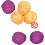 Jeu de p�tanque ocean 5 extreme boule motif lignes violet / jaune