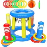 Jeux piscine gonflable panier de basket flottant et jouet panier de lancer pour enfants adultes familles ...