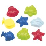 Jeu de plage - ecoiffier - filet 8 moules � sable oc�an - pour b�b� de 18 mois et plus - fabrication ...