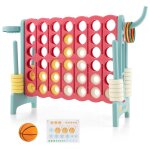 Jeu de puissance 4 gant enfant - dreamade - 42 anneaux gant - panier de basket - levier de rinitialisation ...