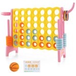 Jeu de puissance 4 gant enfant - dreamade - 42 anneaux gant - panier de basket - levier de rinitialisation ...