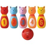Jeu de quilles chat - ludi - en plastique souple - dveloppe ladresse et lhabilet de votre enfant