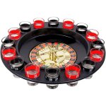 Jeu roulette 30 cm - jeu pour ap�ro roulette 16 verres et 2 billes - id�al pour soir�e entre amis nouvel ...