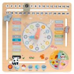 Jouet en bois - mamabrum - calendrier ludique - apprendre lheure - activits ducatives - 3 ans et plus ...