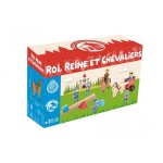 Jeu de socit - jeujura - roi reine et chevaliers - 13 pices en bois - a partir de 3 ans - mixte