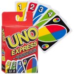 Jeu de soci�t� - mattel - uno express - cadence de jeu rapide - facile � transporter - 2 � 4 joueurs