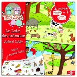 Jeu de soci�t� - t�o & zina - loto des animaux - multicolore - 4 planches - 24 pi�ces