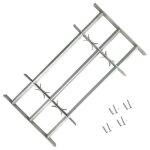 Jili - grille rglable de scurit de fentres et 3 barres 500 - 650 mm q8