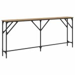 Jills - console meuble - charge 20 kg - table console - vidaxl - ch�ne artisanal 180x23x75cm oct17888712 ...