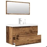 Jll * top - mobilier pour salle de bain - ensemble de meubles salle de bain - lot de 3 - bois ding�nierie ...
