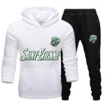 Jogging football enfant - inspiré saint - Étienne - sweat et pantalon - blanc et navy - - blanc Jogging football enfant - inspiré saint - Étienne - sweat et pantalon - blanc et navy - - blanc