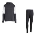 Jogging polaire - adidas - noir et blanc - sweat à capuche - respirant - multisport Jogging polaire - adidas - noir et blanc - sweat à capuche - respirant - multisport