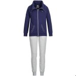 Jogging polaire - puma - femme - bleu et gris - manches longues - respirant