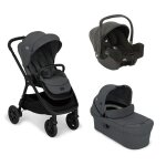 Joie - poussette trio finiti ebony siege - auto gr0 i - snug 2 shale nacelle ramble xl ebo