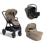 Joie - poussette trio finiti sandstone siege - auto gr0 i - snug 2 shale nacelle ramble xl