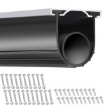 Joint bas porte garage caoutchouc forme u anneau o kit rail aluminium pré percé 16ft 516 t 3 34 largeur ... Joint bas porte garage caoutchouc forme u anneau o kit rail aluminium pré percé 16ft 516 t 3 34 largeur ...