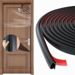 Joint porte fentre - woodours - isolation phonique - caoutchouc - noir 6m