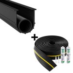 Joint de porte de garage - vevor - 6 m - kit de joint de seuils dtanchit universel pour bas de porte ...