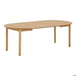 Jona table de salle � manger 120 170 220?cm incl. 2 rallonges placage ch�ne.