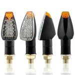 Jormftte lot de 4 clignotants led 12 v pour moto feux clignotants homologu�s e mini feux universels pour ...