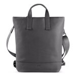 Jost sac  dos gris en cuir pour femme - vika x - change bag s mid grey 282314