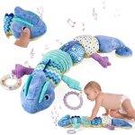 Jouet 3 en 1 pour bb - 0 - 3 - 6 - 9 - 12 mois - peluche chenille musicale - cadeau bb pour garons ...