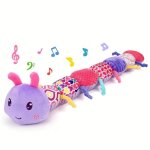 Jouet 3 en 1 pour bb - 0 - 3 - 6 - 9 - 12 mois - peluche chenille musicale - cadeau bb pour garons ...