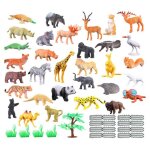 Jouets animaux 3 en 1 animaux de la ferme animaux sauvages de la jungle dinosaures mini figurines danimaux ...