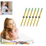 Jouet anti - stress crayons filet�s pour le tdah stylo de d�compression d�crou crayons filet�s en bois ...