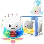 Jouet de bain 2 en 1 en forme de baleine avec ovni musical et fontaine lumineuse ? arroseur interactif ... Jouet de bain 2 en 1 en forme de baleine avec ovni musical et fontaine lumineuse ? arroseur interactif ...
