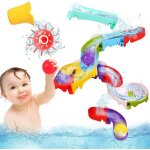 Jouets de bain pour enfants de 2 � 4 ans jeu de course de balles plus grosses toboggan aquatique avec ...