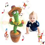 Jouet bebe cactus qui danse et r�p�te parlant chante peluche interactive fille garcon enfants de noel ...
