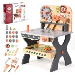 Jouet bricolage enfant Établi en bois outils de jeu banc à outils en bois multifonction maintenance des ... Jouet bricolage enfant Établi en bois outils de jeu banc à outils en bois multifonction maintenance des ...