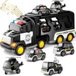Jouets de camion de police pour tout - petits de 3 4 5 6 ans 7 en 1 jouet  friction cadeaux danniversaire ...