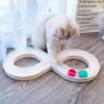 Jouet pour chat - non sp�cifi� - circuit jeu - �cologique - 2 balles - antid�rapant