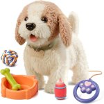Jouet chien �lectronique or or tu pour enfants 3 - 7 ans interactif et r�aliste