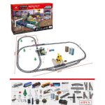 Jouet circuit voiture enfant 63pcs avec raffinerie et grue pour garçon fille Jouet circuit voiture enfant 63pcs avec raffinerie et grue pour garçon fille