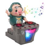 Jouet cochon musical �lectrique enfant ? cochon dansant dj avec lumi�res led 5 chansons mouvement automatique ...