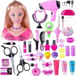 Jouet de coiffure et de maquillage pour enfants avec t�te � coiffer - convient aux filles � partir de ...
